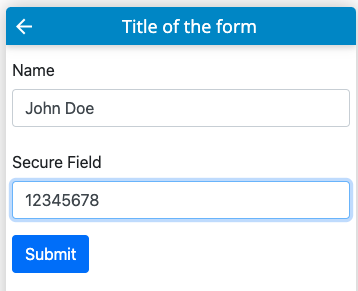 Review information before submit